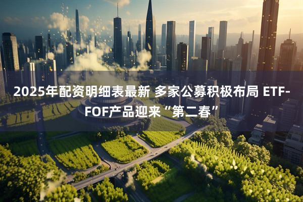 2025年配资明细表最新 多家公募积极布局 ETF-FOF产品迎来“第二春”